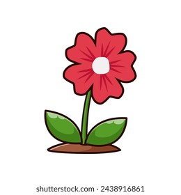 Flower illustration design with various shapes. springtime design theme