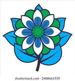 Archivo de Vector de diseño de ilustración floral