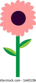 flower illustration flat simple desgin