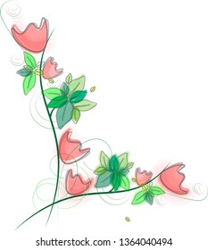 flower illustration leaf