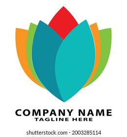 Vector de diseño de logotipo de ilustración de flor