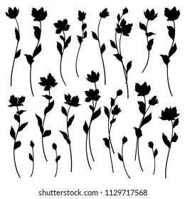 Flower illustration material,
