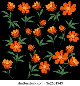 Flower illustration object