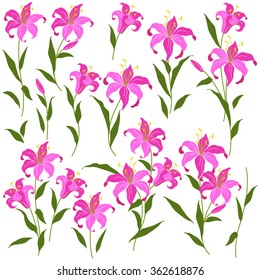 Flower illustration object