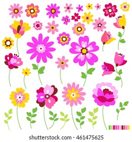 Flower illustration object