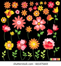 Flower illustration object