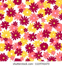 Flower illustration pattern.
