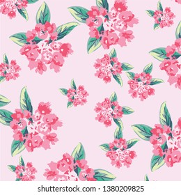 Flower illustration pattern