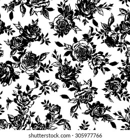 Flower illustration pattern