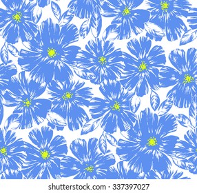 Flower illustration pattern