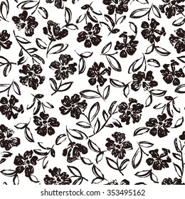 Flower illustration pattern