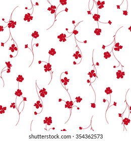 Flower illustration pattern