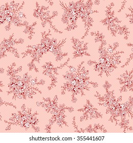 Flower illustration pattern