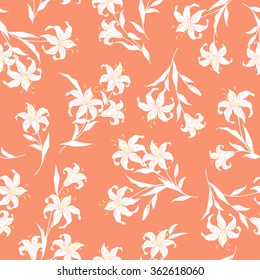 Flower illustration pattern