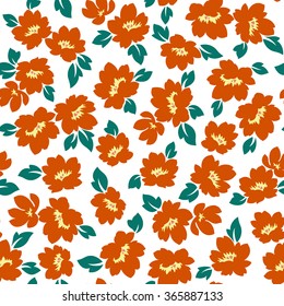Flower illustration pattern