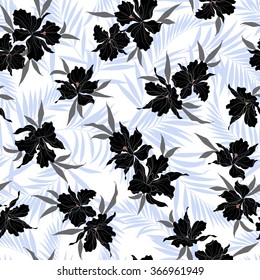 Flower illustration pattern