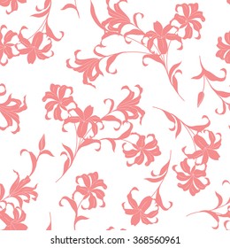 Flower illustration pattern