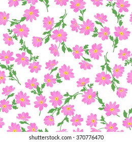 Flower illustration pattern