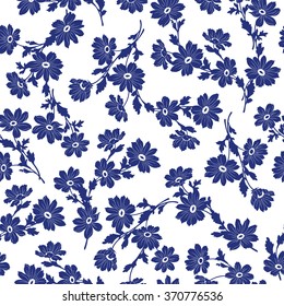 Flower illustration pattern