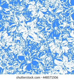 Flower illustration pattern