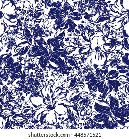 Flower illustration pattern