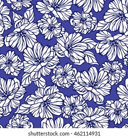 Flower illustration pattern