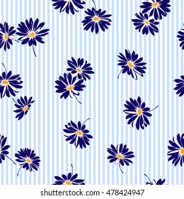 Flower illustration pattern