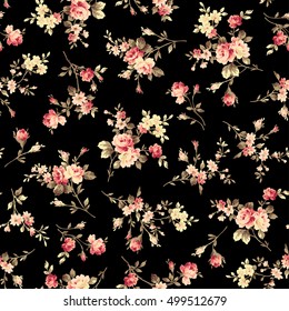 Flower illustration pattern