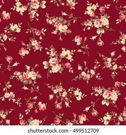 Flower illustration pattern