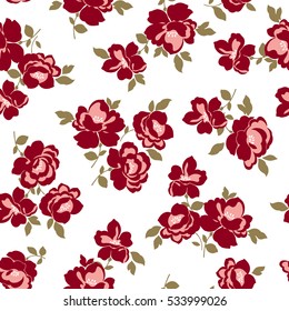 Flower illustration pattern