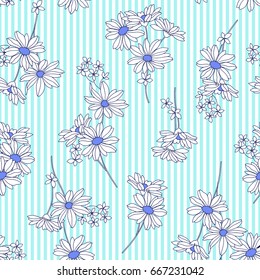 Flower illustration pattern