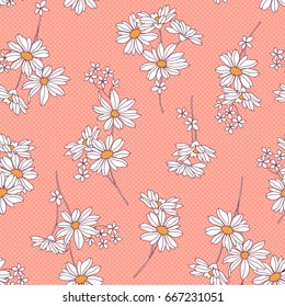 Flower illustration pattern