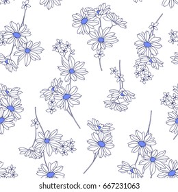 Flower illustration pattern