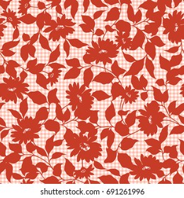 Flower illustration pattern