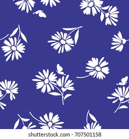 Flower illustration pattern