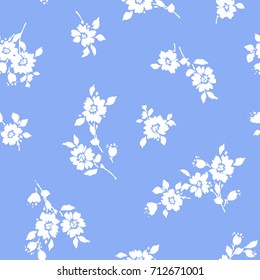 Flower illustration pattern