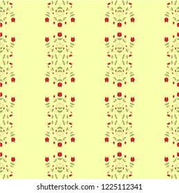 Flower illustration pattern. Cute pattern in small flower. Small colorful flowers. White background. Ditsy floral background. The elegant the template for fashion prints.