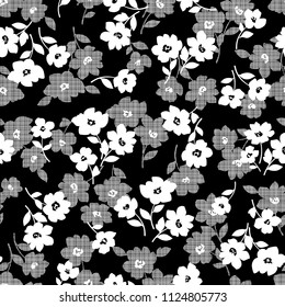 Flower illustration pattern,
I designed a flower,
I continue seamlessly,
