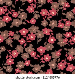 Flower illustration pattern,
I designed a flower,
I continue seamlessly,
