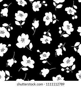 Flower illustration pattern,
I designed a flower,
This painting continues repeatedly seamlessly,
