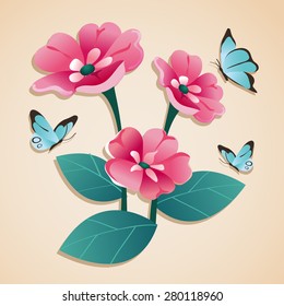 Flower Illustration : Primrose