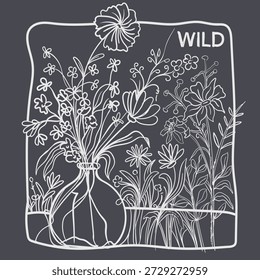 Flower illustration vector clip art 505