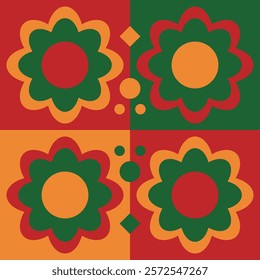 Flower Illustration. Vector floral for pattern. Beautiful blossom flower for design. Creative art for textile print. Modern graphic