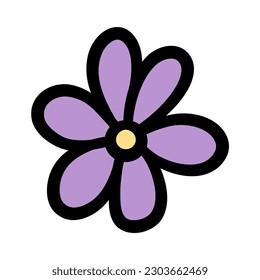 gráfico de iconos de vectores de ilustraciones de flores