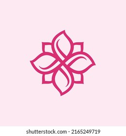 Flower Illustration Vector Logo Template