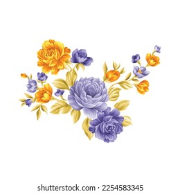 Flower illustration,Botanical floral background,Decorative flower pattern,Digital painted flower,Flower pattern for textile design,Flower bouquets,Floral wedding invitation template.