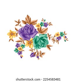 Flower illustration,Botanical floral background,Decorative flower pattern,Digital painted flower,Flower pattern for textile design,Flower bouquets,Floral wedding invitation template.