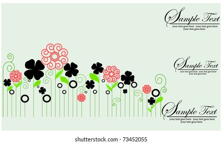 flower illustration,vector design