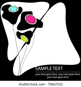 flower illustration,vector set design