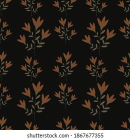 Flower ilustration seamless pattern.Great for textile print,fabric,wrapping paper,scrapbooking,ceramic motifs.